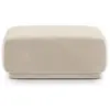 Image de Maison Heritage, Tabouret, Pouf Velours, "Jane", 1 Place, Beige, 90x90x42 Fabriqué en Europe
