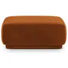 Image de Maison Heritage, Tabouret, Pouf Velours, "Jane", 1 Place, Terracotta, 90x90x42 Fabriqué en Europe