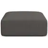 Image de Maison Heritage, Tabouret, Pouf, "Talia", 1 Place, Gris, 90x90x40 Fabriqué en Europe