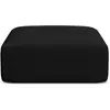 Image de Maison Heritage, Tabouret, Pouf, "Talia", 1 Place, Noir, 90x90x40 Fabriqué en Europe