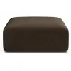 Image de Maison Heritage, Tabouret, Pouf Velours, "Talia", 1 Place, Chocolat, 90x90x40 Fabriqué en Europe