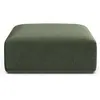 Image de Maison Heritage, Tabouret, Pouf Velours, "Talia", 1 Place, Vert, 90x90x40 Fabriqué en Europe
