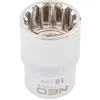 Image de Neo, Clé à douille + douilles, Douille Spline 1/2", 18mm 08-590