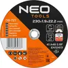 Image de No Name, Lame de scie, Disques à tronçonner les métaux 41 A46 S BF-230 x 1 9 x 22 23 INOX 25 pièces par paquet Fabriqué en