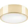Image de Lamkur, Applique + plafonnier, Plafonnier Kimban en métal, Ø 26 cm, doré (E27)