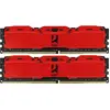 Image de Goodram IRDM X Module de mémoire GB DDR4 (2 x 8GB, 3200 MHz, RAM DDR4, DIMM), Mémoire vive, Rouge
