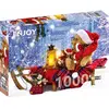 Image de Enjoy Puzzle ENJOY-1269 - Nounours avec bonnets de Père Noël, puzzle, 1000 pièces (1000 pièces)