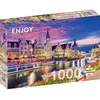 Image de Enjoy Puzzle ENJOY-2097 - Puzzle de Gand au crépuscule, Belgique, 1000 pièces (1000 pièces)