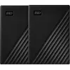 Image de WD My Passport 2TB Black - Duo pack (2 To), Disque dur externe, Noir