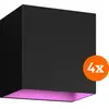 Image de Philips, Éclairage d'extérieur, Hue Resonate Downward White and Color - zwart 4-pack