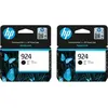 Image de HP, Cartouche d'impression, 924 Cartridge Zwart Duo Pack (CF)