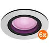 Image de Philips, Éclairage : accessoires, Hue Centura inbouwspot White and Color - rond - Aluminium - 6-pack