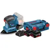 Image de Bosch Hausgeräte, Ponceuse + polisseuse, Professional GSS 18V-10 5,0 Ah GBA Accu (2x) Starterspakket (Ponceuse excentrique, Ponceuse multi)