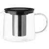 Image de Maku Dzbanek na herbat  zaparzaczem, 1,5 l, Cafetière, Noir, Argent, Transparent