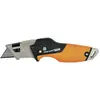 Image de Fiskars, Cutter, Couteau pliant universel, longueur 17 cm, acier inoxydable/plastique, noir/orange, CarbonMax