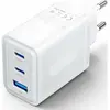 Image de Vention Wall charger,, FERW0-UE, 2xUSB-C, USB- A, 65W/65W/30W, GaN (white) (65 W), Chargeur USB, Blanc