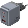 Image de Vention Fedb0-eu 2xusb-c 1xusb-a 65w/30w/chargeur Mural Usb-a Et Usb-c Gan Réseau 30w