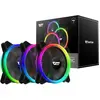 Image de Darkflash Tech Computer Fan Set ARGB Darkflash DR12 Pro 3in1 (black) (120 mm, 3x), Ventilateur PC, Noir