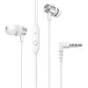 Image de Hoco Wired headphones wire earphones Jack 3,5 mm with microphone M79 white (Filaire), Écouteurs, Blanc