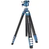 Image de Benro TCBA25G36PT Cyanbird Aluminium Stativ Kit (Métal), Trépied, Argent, Bleu, Noir