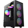 Image de GameMax Boitier Mini Tour Micro ATX Storm ARGB avec panneau vitré (Noir) (Micro ATX (mATX)), Boîtier PC, Noir