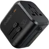 Image de Choetech Travel wall charger PD5008, 3xUSB-A, 1xUSB-C, GaN, 30W (black) (30 W), Chargeur USB, Noir