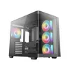Image de Boîtier PC gaming DeepCool CG530U 4F moyen tour noir ARGB avec panneau latéral verre trempé