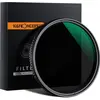 Image de K&F Concept Filtre ND variable ND8-2000 Super Slim 72mm (72 mm, Filtre gris neutre), Filtre photo, Noir