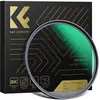 Image de K&F Concept 62MM Black Mist Filter 1/8, HD, Waterproof, Anti Scratch, 28 layer Green Coatings (Nano-X Series) (62 mm, Filtre gris neutre), Filtre photo, Vert, Noir