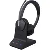Image de Yealink WH64 MS Stereo NC(DECT, USB, Bluetooth (Sans fil, USB-C), Casque micro de bureau, Noir