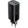 Image de Havit UC20 - GaN 65 W Reiseladegerät mit drei Anschlüssen schwarz (65 W, 3 ports), Chargeur USB, Noir