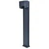 Image de Lutec, Éclairage d'extérieur, CYPRES BOLLARD 2XGU10 GREY 6604004118 (GU10, IP44)