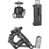 Image de Leofoto Pince de poche MC-30 + Kit avec rotule 19 + Smartphone (Support smartphone pour trépied), Trépied : accessoires, Noir