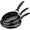 Image de San Ignacio Ignacio Koekenpannenset 16-20-24cm (jeu de palettes), Poêle + casserole, Multicolore, Noir