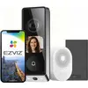 Image de Ezviz, Sonnette + interphone, Sonnette Vidéo Ultra avec Caméra (Filaire, Sans fil, WiFi)