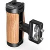 Image de SmallRig Mini poignée latérale en bois (1/4Ó-20 Screws) 2913 (Poignée), Accessoires vidéo, Noir, Marron