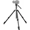 Image de SmallRig Travel Video Tripod Kit (Carbone, Matières plastiques, Métal), Trépied, Noir