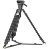 Image de SmallRig 4463 Heavy Duty Carbon Fiber Tripod Kit AD 120 (Carbone, Matières plastiques, Métal), Trépied, Noir