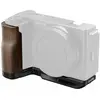 Image de SmallRig L-Shape Mount Plate with Wooden Handle for Sony ZV-E10 II 4864, Accessoires vidéo, Noir, Marron