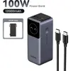 Image de Ugreen Banque de puissance à chargement rapide (12000 mAh, 100 W, 44.40 Wh), Chargeur de secours, Gris, Noir