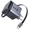 Image de Ugreen Nexode Pro (100 W, 3 ports), Chargeur USB, Gris