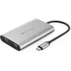 Image de Hyper USB-C vers (USB-C, 1.50 cm), Adaptateur données + vidéo, Gris