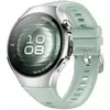 Image de Huawei Montres intelligentes Watch 5 (42mm), bracelet en Fluorelastomère vert clair, corps en métal, (42 mm, 4G), Montre connectée