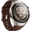 Image de Huawei Montres intelligentes Watch 5 (46mm), bracelet classique en Fluorelastomère marron, corps en métal, (46 mm), Montre connectée