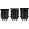 Image de Sirui Jupiter Kit de 3 objectifs 24mm/35mm/50mm T2 Macro Cinéma Monture EF (Canon EF, Plein format), Objectif, Noir