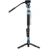 Image de Sirui P-325FL Monopode carbone 178 cm avec colonne d'orientation + colonne vidéo VA-5 (Carbone, Métal), Trépied, Noir