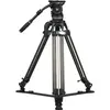 Image de Sirui SQ100 Rapid System Stativset mit einstufiger Höhenverstellung und professionellem VHS-18-Fluidkopf (Carbone), Trépied
