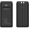 Image de Awei PowerBank P169K 20000mAh 22.5W czarny/black wy wietlacz + kable PD/Lightning (20000 mAh, 22.50 W, 22.50 Wh), Chargeur de secours, Noir