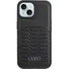 Image de Audi Coque en cuir synthétique MagSafe iPhone 15 / 14 / 13 6.1" czarny/noir AU-TPUPCMIP15-GT/D3-BK (Apple iPhone 13, Apple iPhone 14, Apple iPhone 15), Coque pour téléphone portable, Noir
