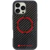 Image de Audi Carbon Fiber Sport Red Circle MagSafe iPhone 16 Pro Max 6.9" czarny/black hardcase AUS-TPUPCMIP (Apple iPhone 16 Pro Max), Coque pour téléphone portable, Noir, Rouge